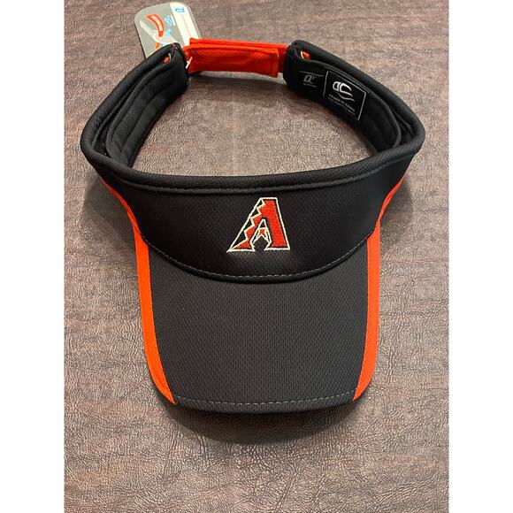 NWT Arizona Diamondbacks Visor Q3 Tech by OC Sports Black/Red One Size (OSFM) - Picture 1 of 6